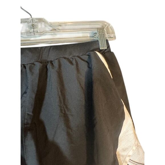 Under Armour Black White Lined Drawstring Loose Fit Athletic Shorts Women Sz S - Picture 5 of 8